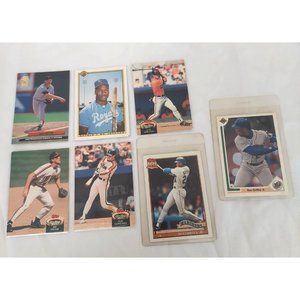 Vintage Mixed Baseball Trading Cards Bowman, Upper Deck, Fleer, Topps 1990's Lot